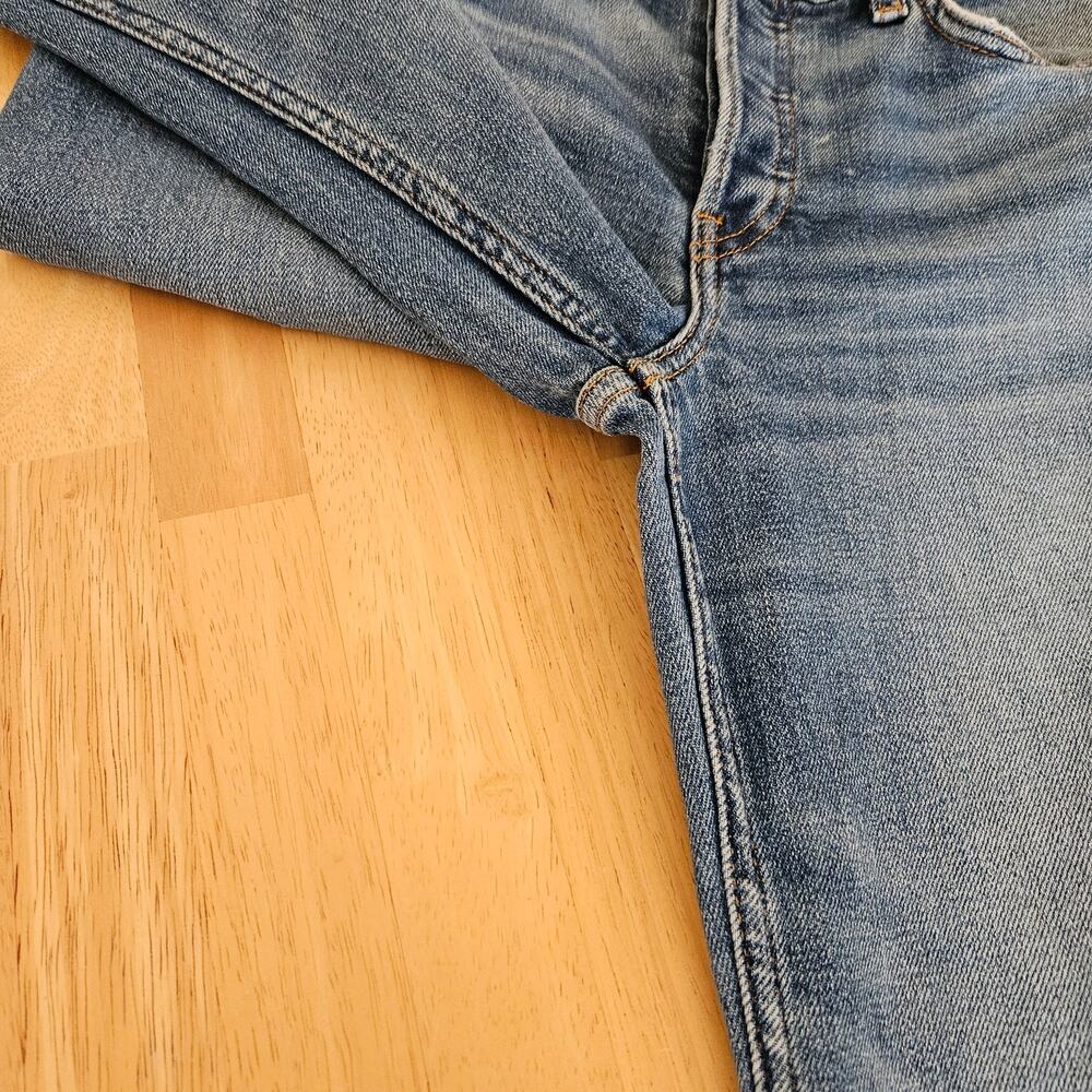 RE/DONE Originals Mid Rise Wide Leg Jeans West Coast Fade sz 26 Hemmed - Picture 9 of 12